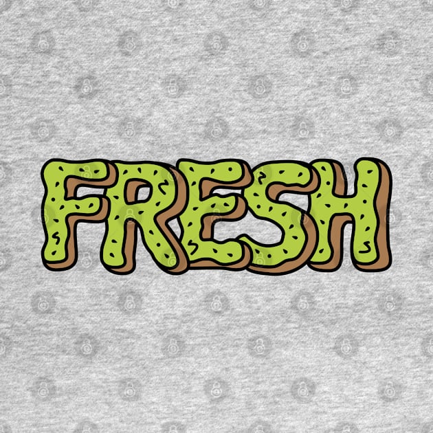 Fresh Kiwi | Cute Fruit Alphabet Typography by brogressproject